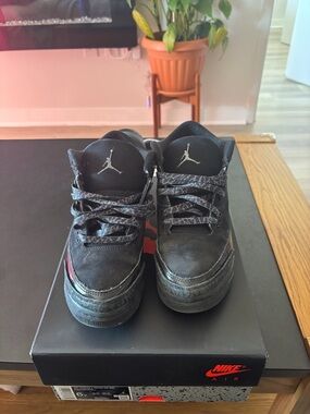 Jordan Kids Black and Gray Low-Top Sneakers